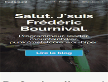 Tablet Screenshot of fredericbournival.com